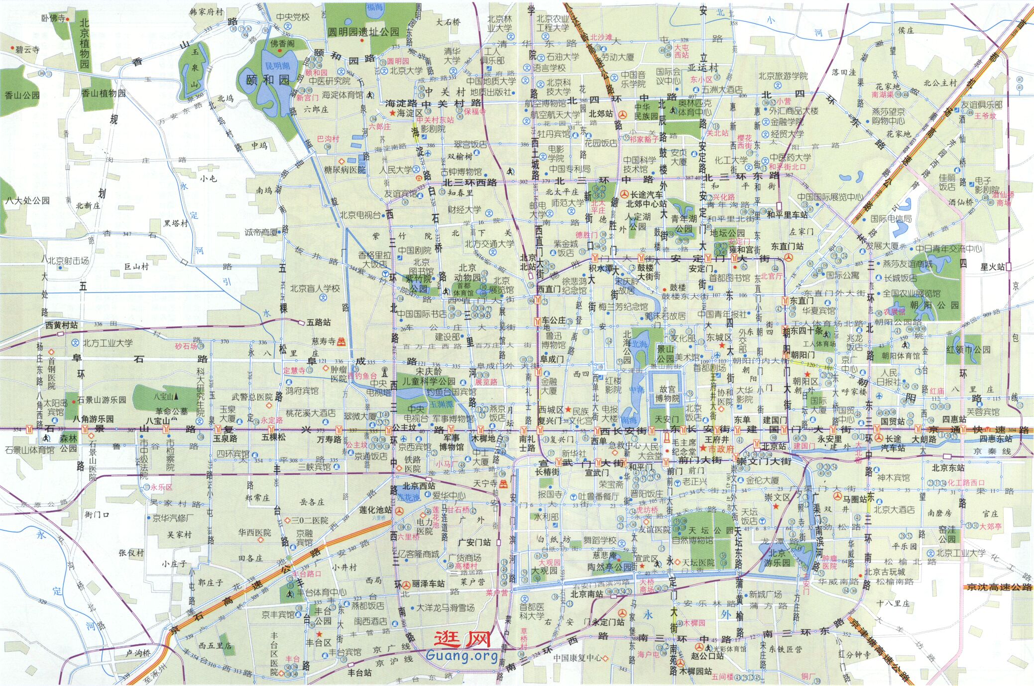 北京地图图片